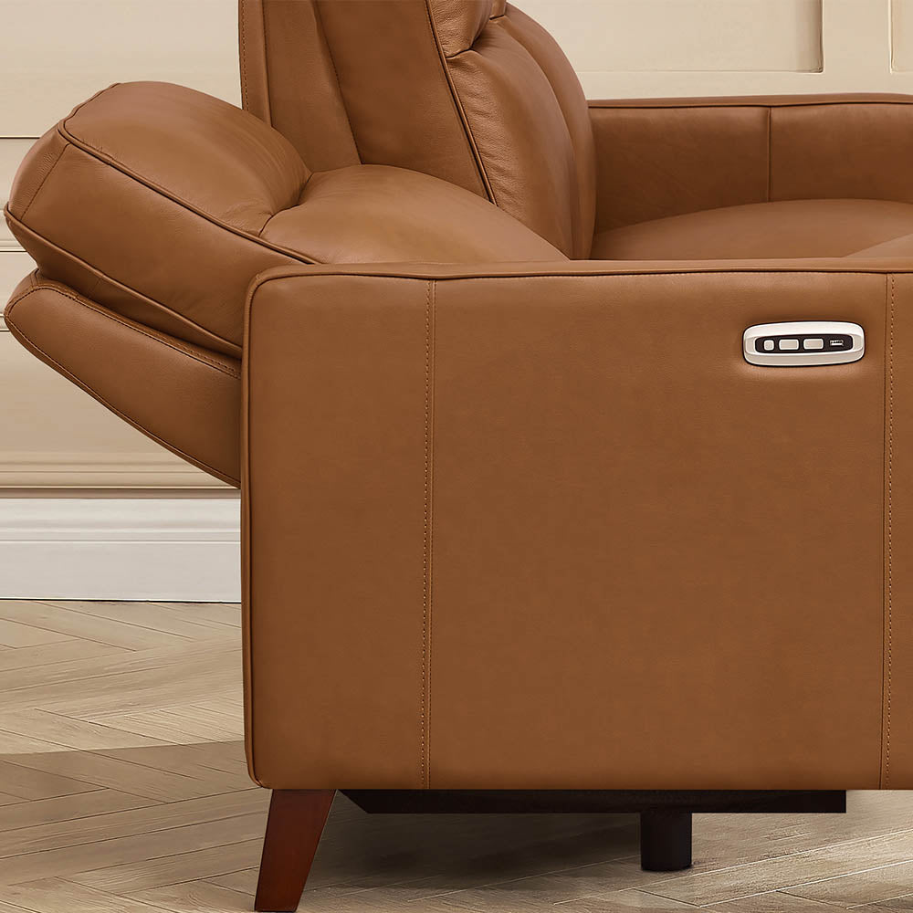 Matthews Power Headrest Top Grain Leather Power Reclining Collection