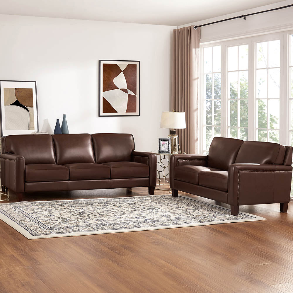 Willow Top Grain Leather Sofa Collection