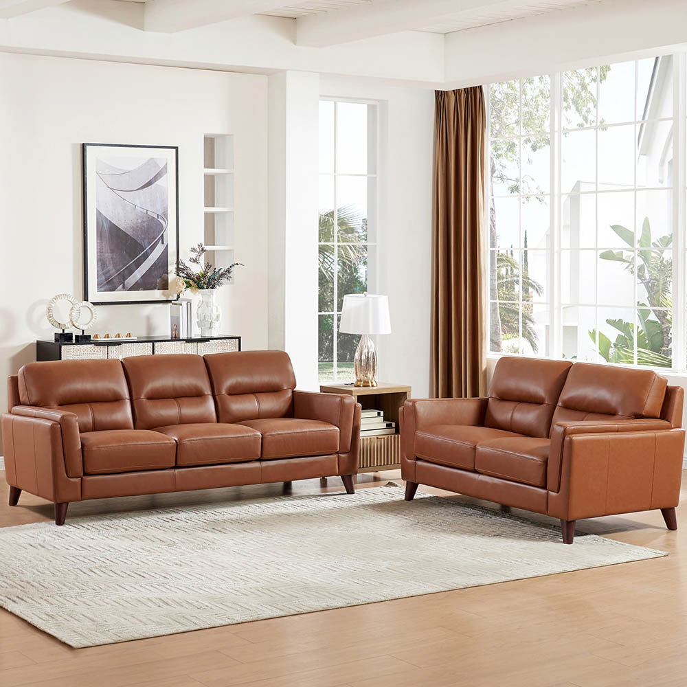 Tampa Top Grain Leather Sofa Collection