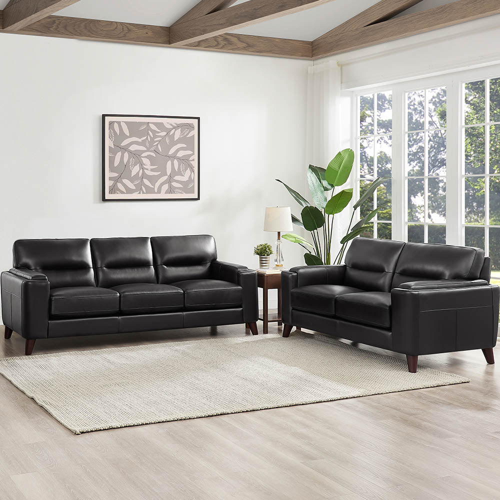 Sorena Top Grain Leather Sofa Collection
