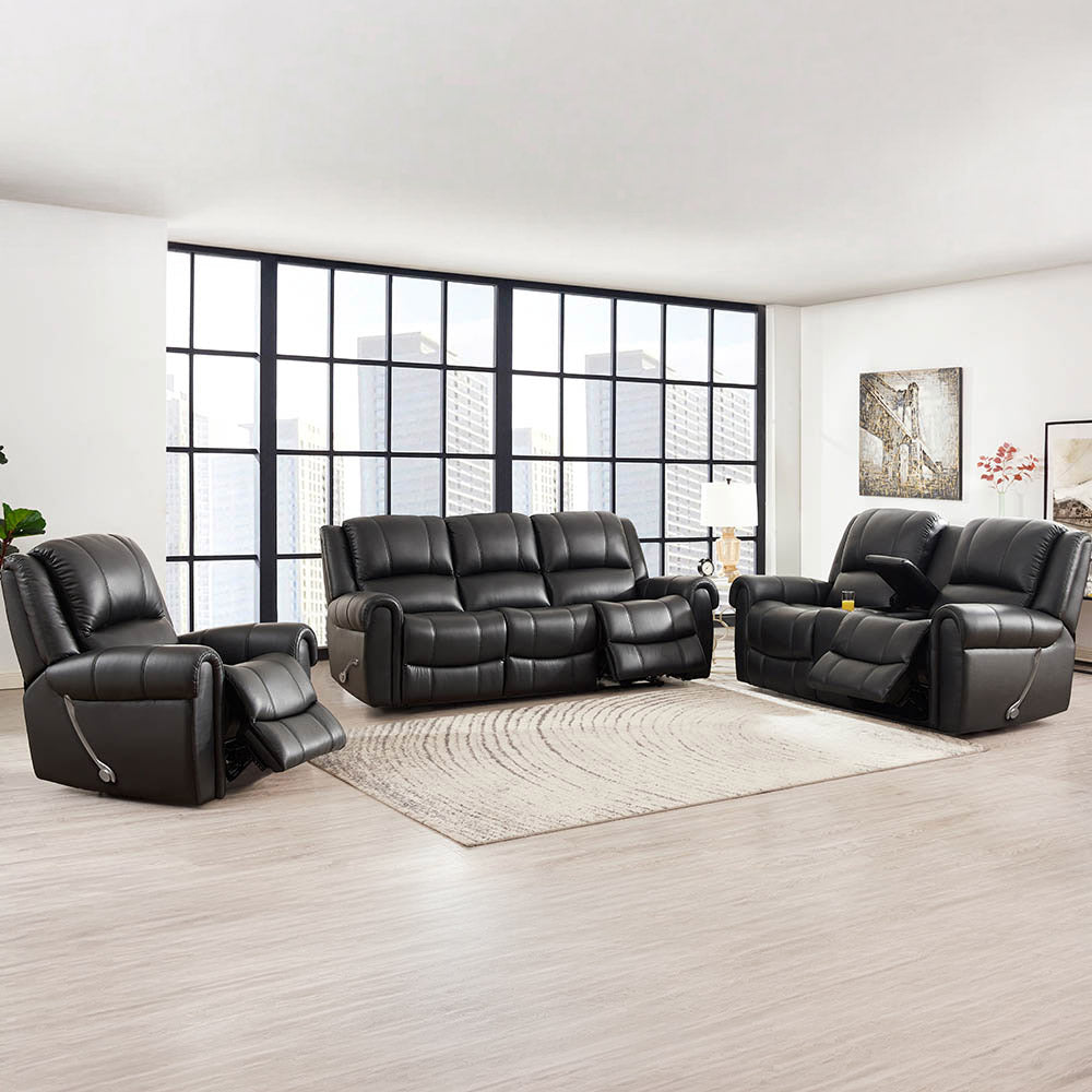 Santa Fe Top Grain Leather Manual Reclining Sofa Collection