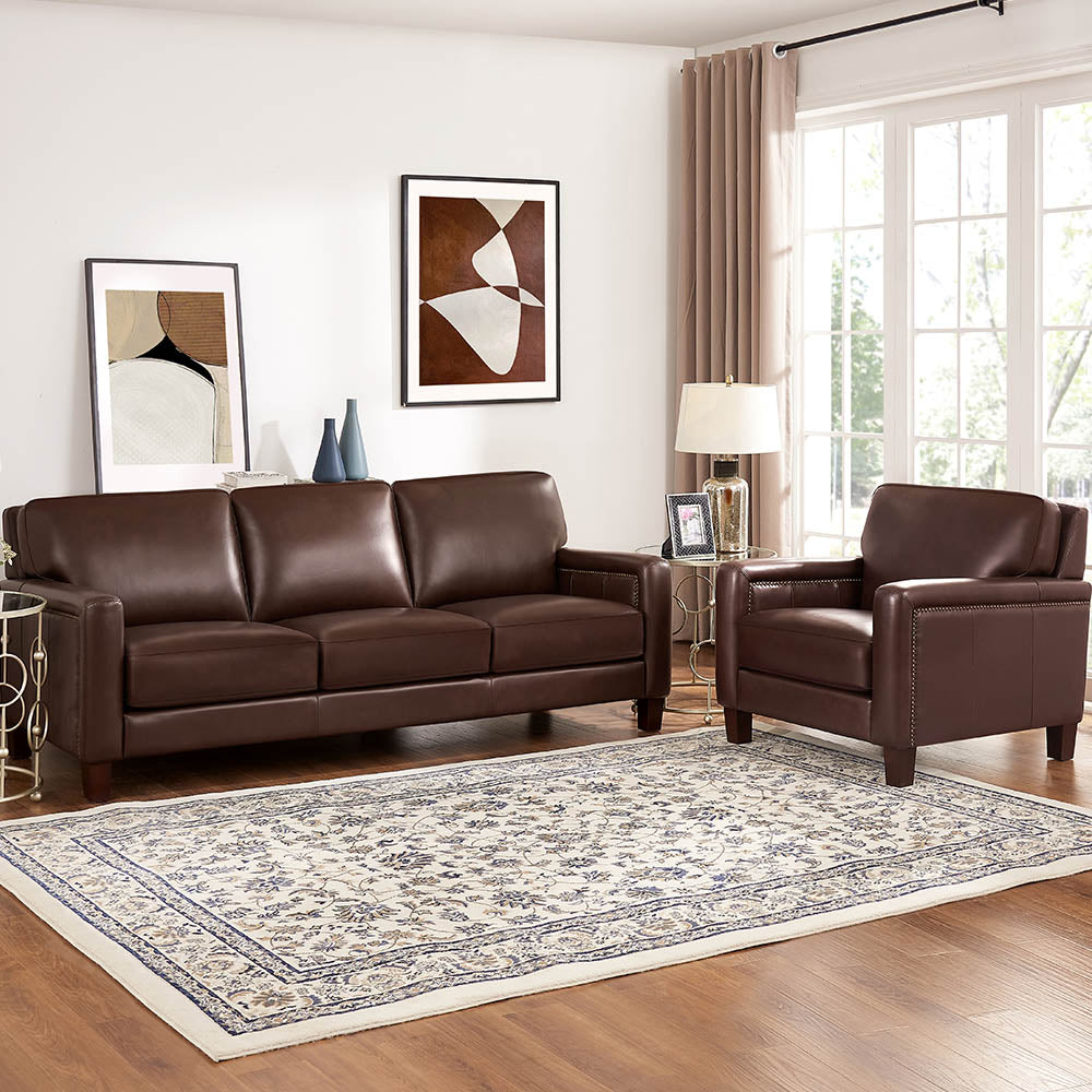 Willow Top Grain Leather Sofa Collection