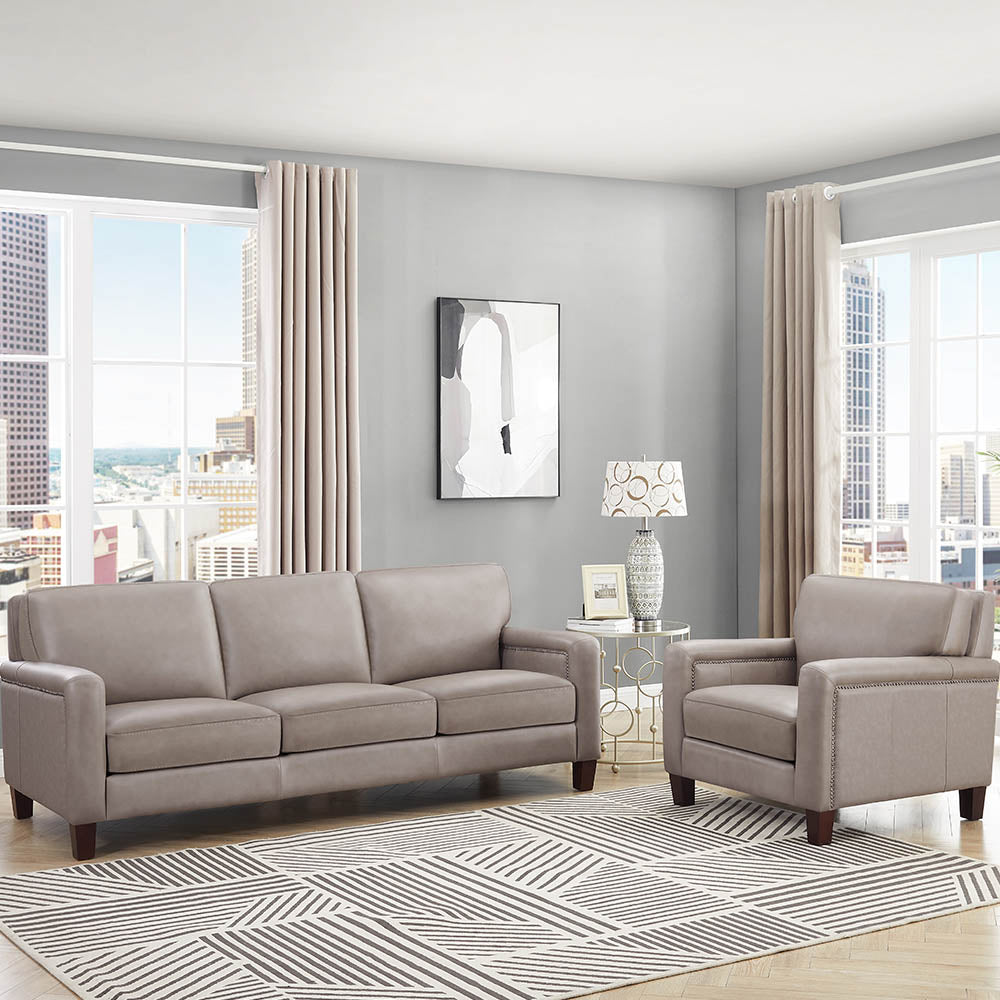 Willow Top Grain Leather Sofa Collection