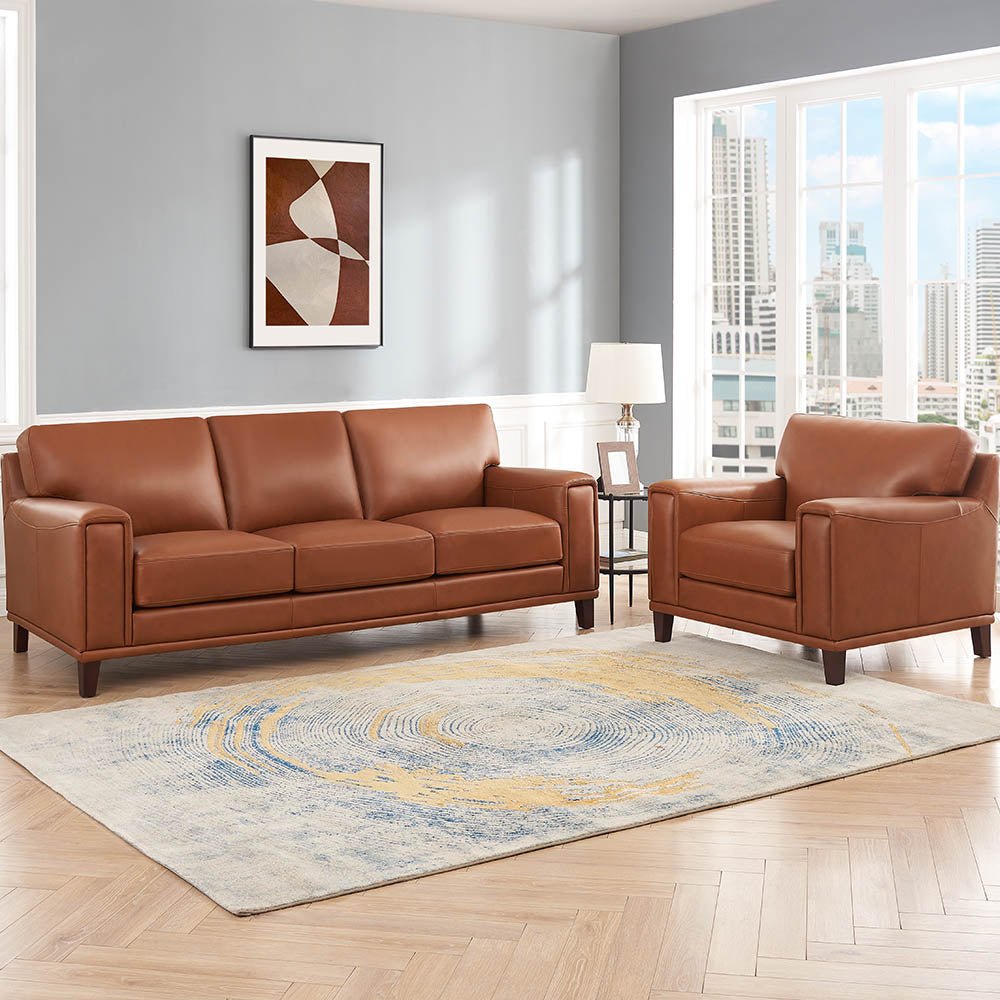 Jensen Top Grain Leather Sofa Collection