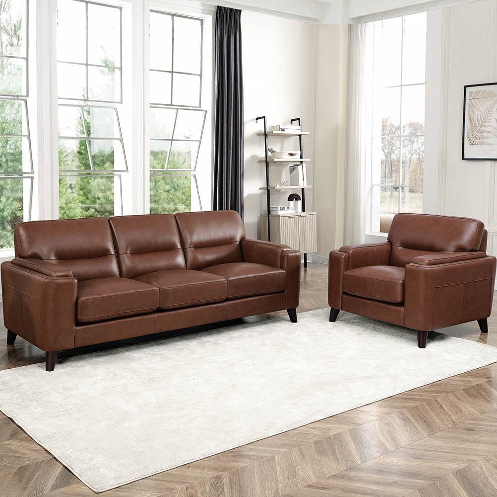 Sorena Top Grain Leather Sofa Collection
