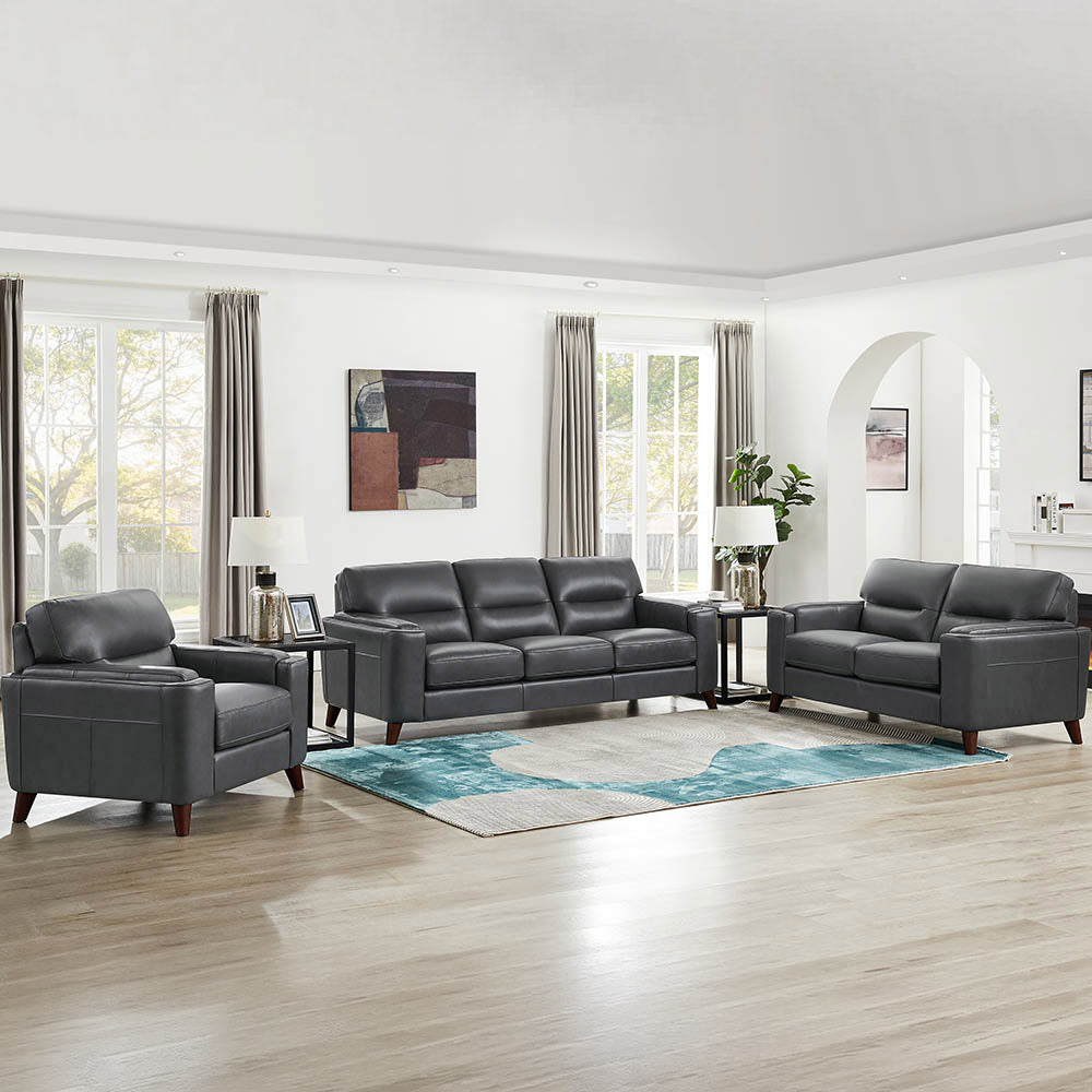 Sorena Top Grain Leather Sofa Collection