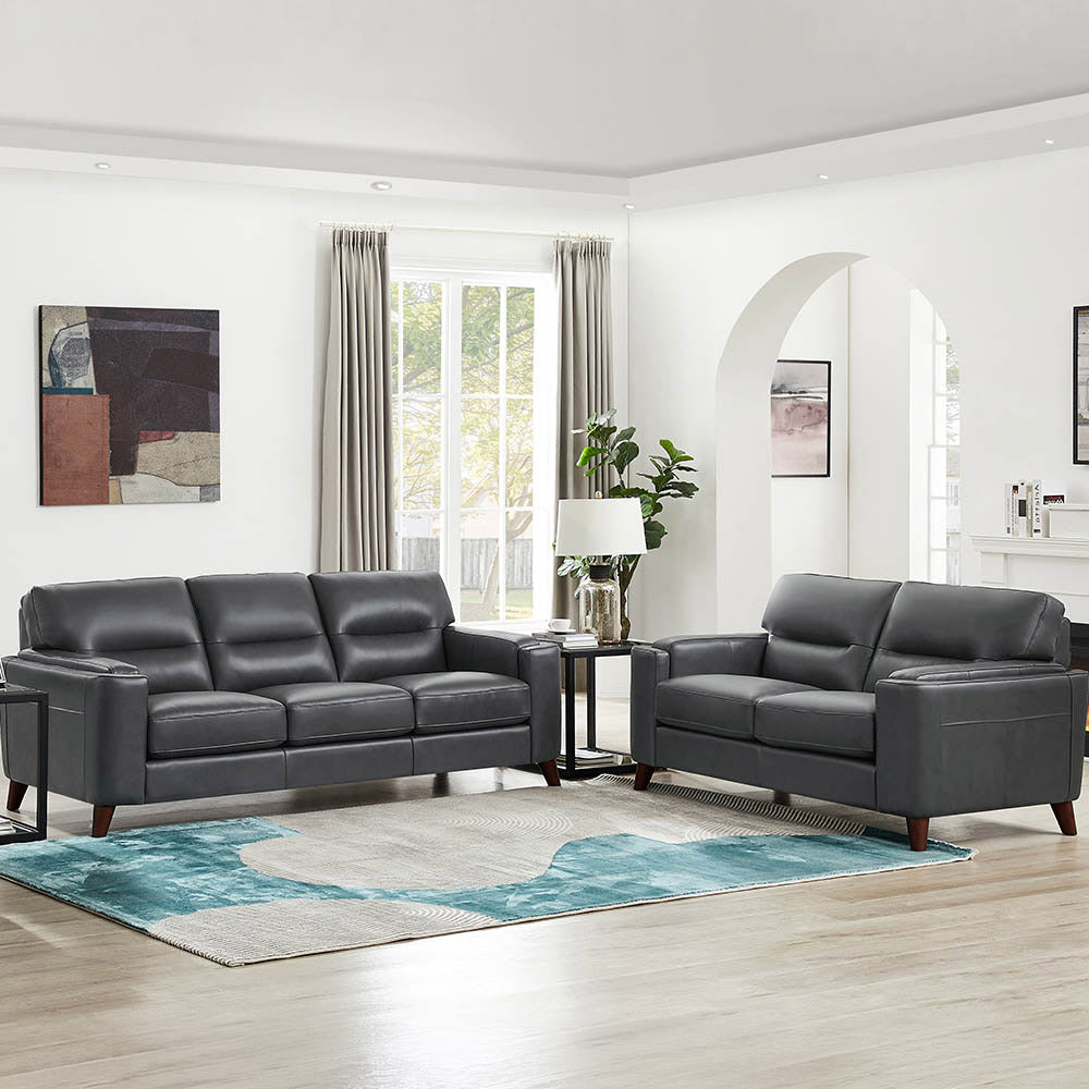Sorena Top Grain Leather Sofa Collection