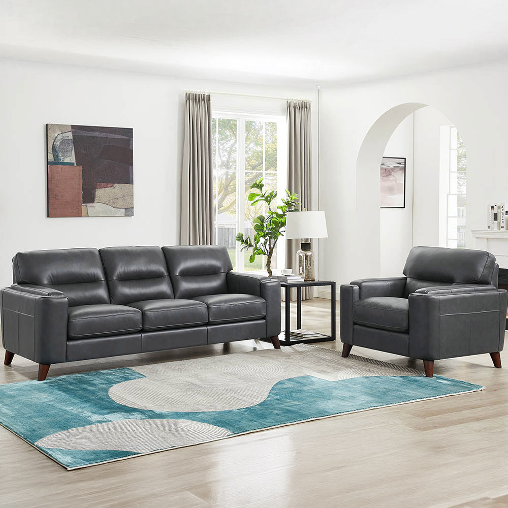 Sorena Top Grain Leather Sofa Collection