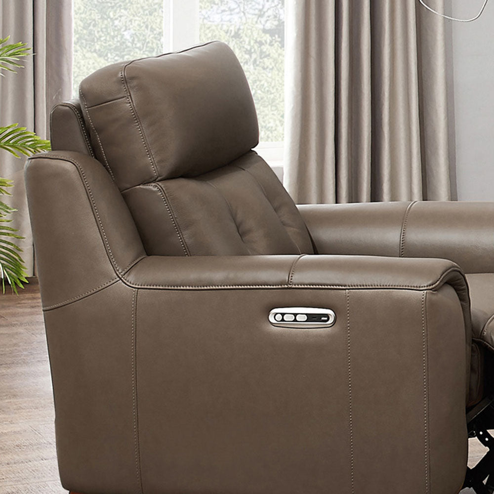 Malibu Top Grain Leather Power Zero Gravity Reclining Collection with Power Headrests