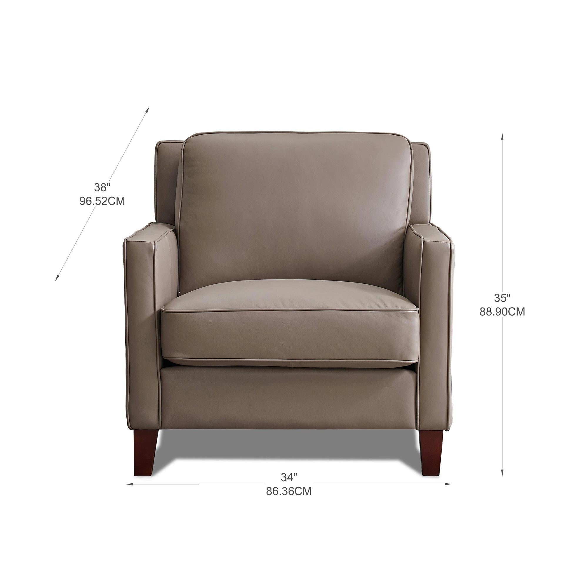West Park Top Grain Leather Modern Sofa Collection