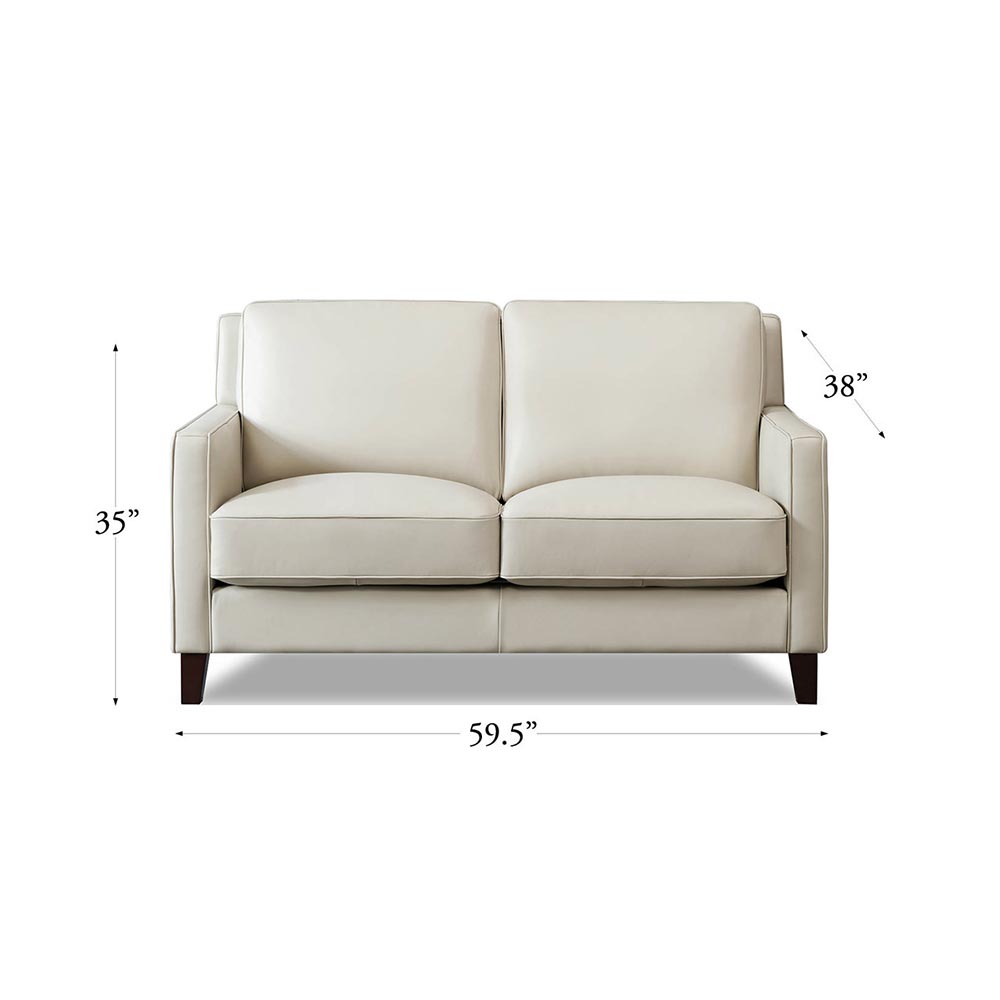 West Park Top Grain Leather Modern Sofa Collection