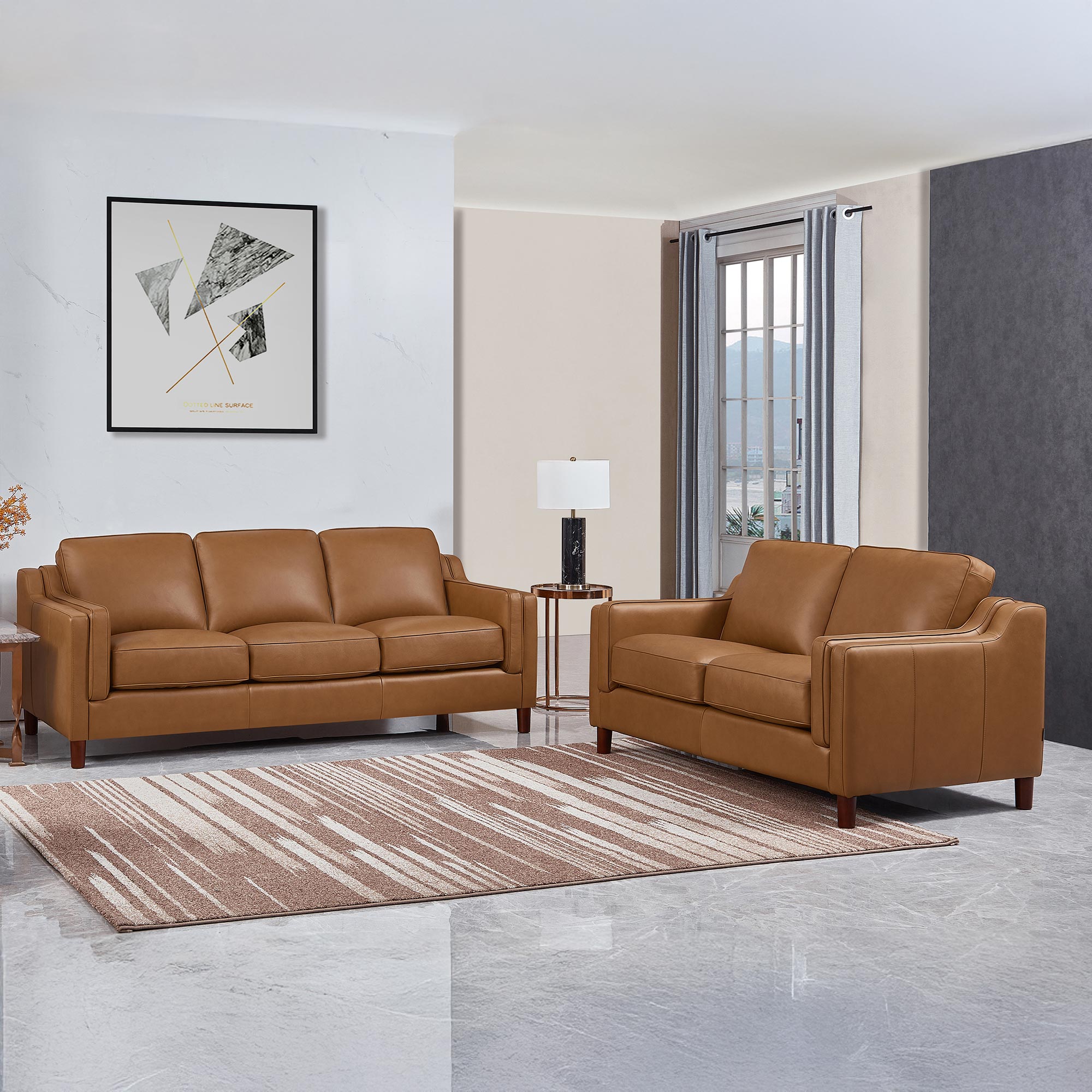 Dobson Top Grain Leather Sofa Collection