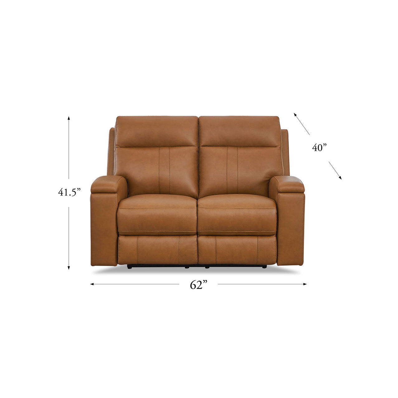 Frasier Top Grain Leather Power Zero Gravity Reclining Sofa with Headrest