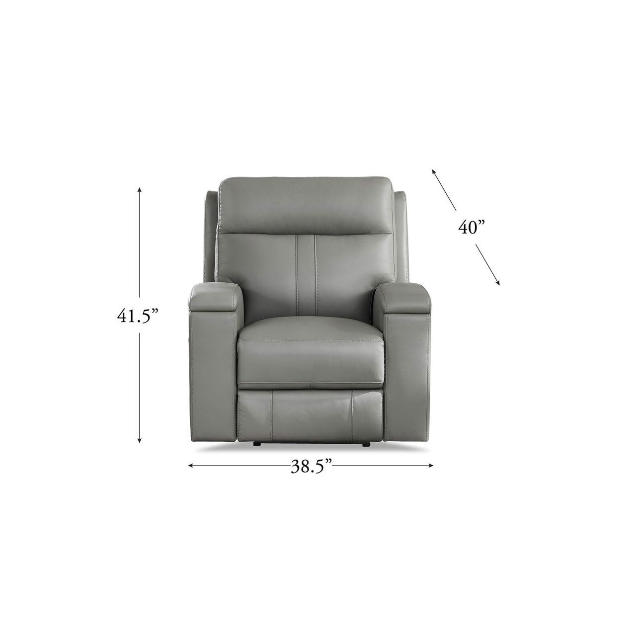 Frasier Top Grain Leather Power Zero Gravity Reclining Sofa with Headrest