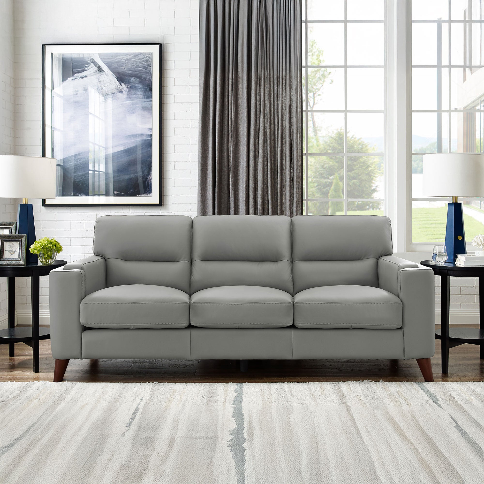 Sorena Top Grain Leather Sofa Collection