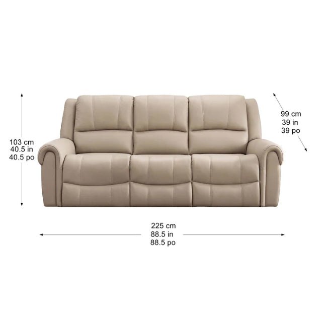Santa Fe Top Grain Leather Manual Reclining Sofa Collection