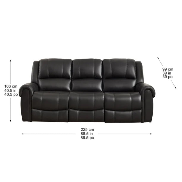 Santa Fe Top Grain Leather Manual Reclining Sofa Collection
