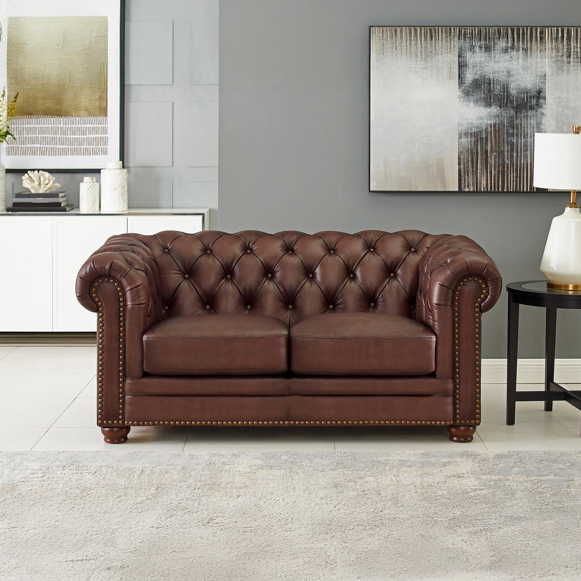 Allington Top Grain Leather Sofa Collection