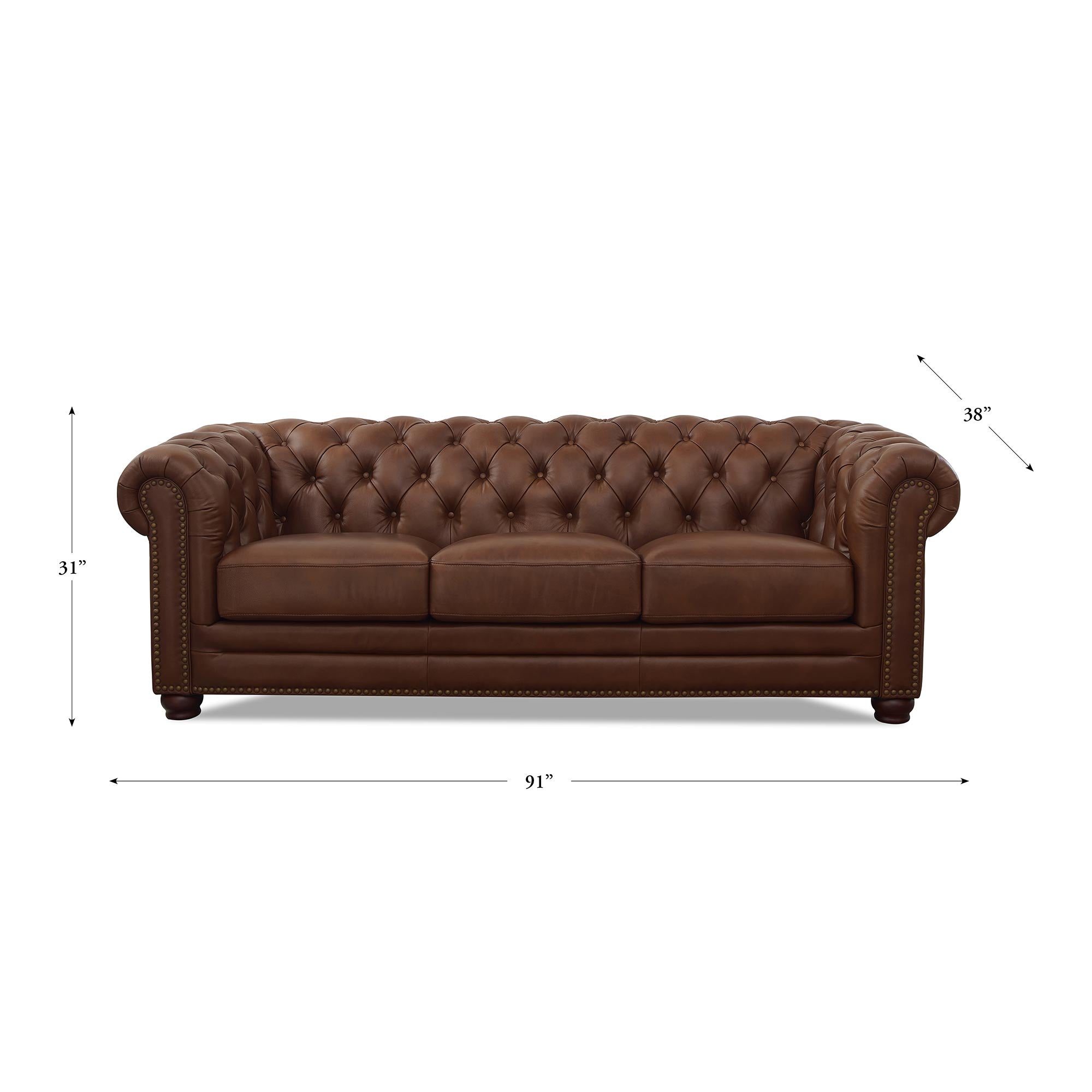 Allington Top Grain Leather Sofa Collection
