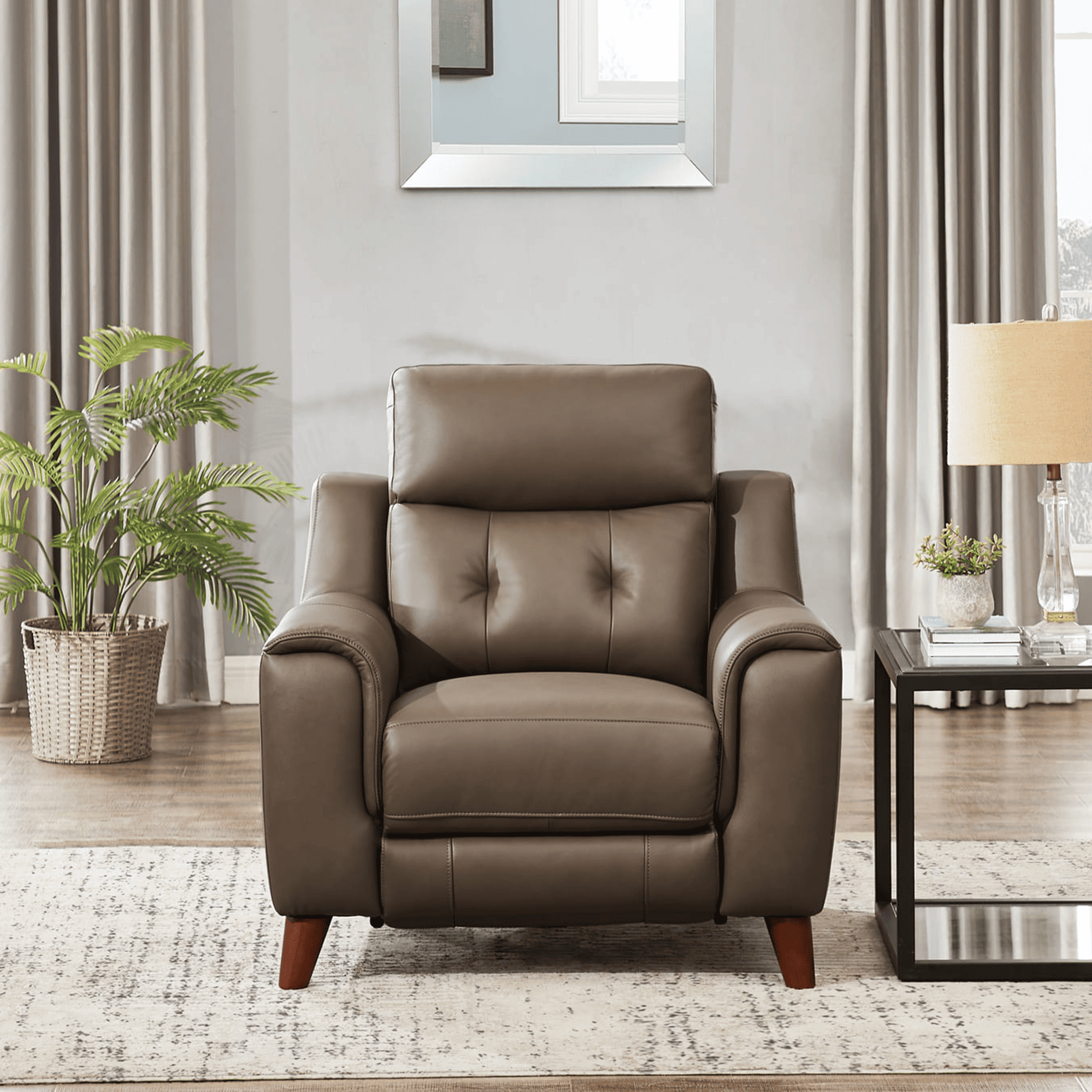 Malibu Top Grain Leather Power Zero Gravity Reclining Collection with Power Headrests