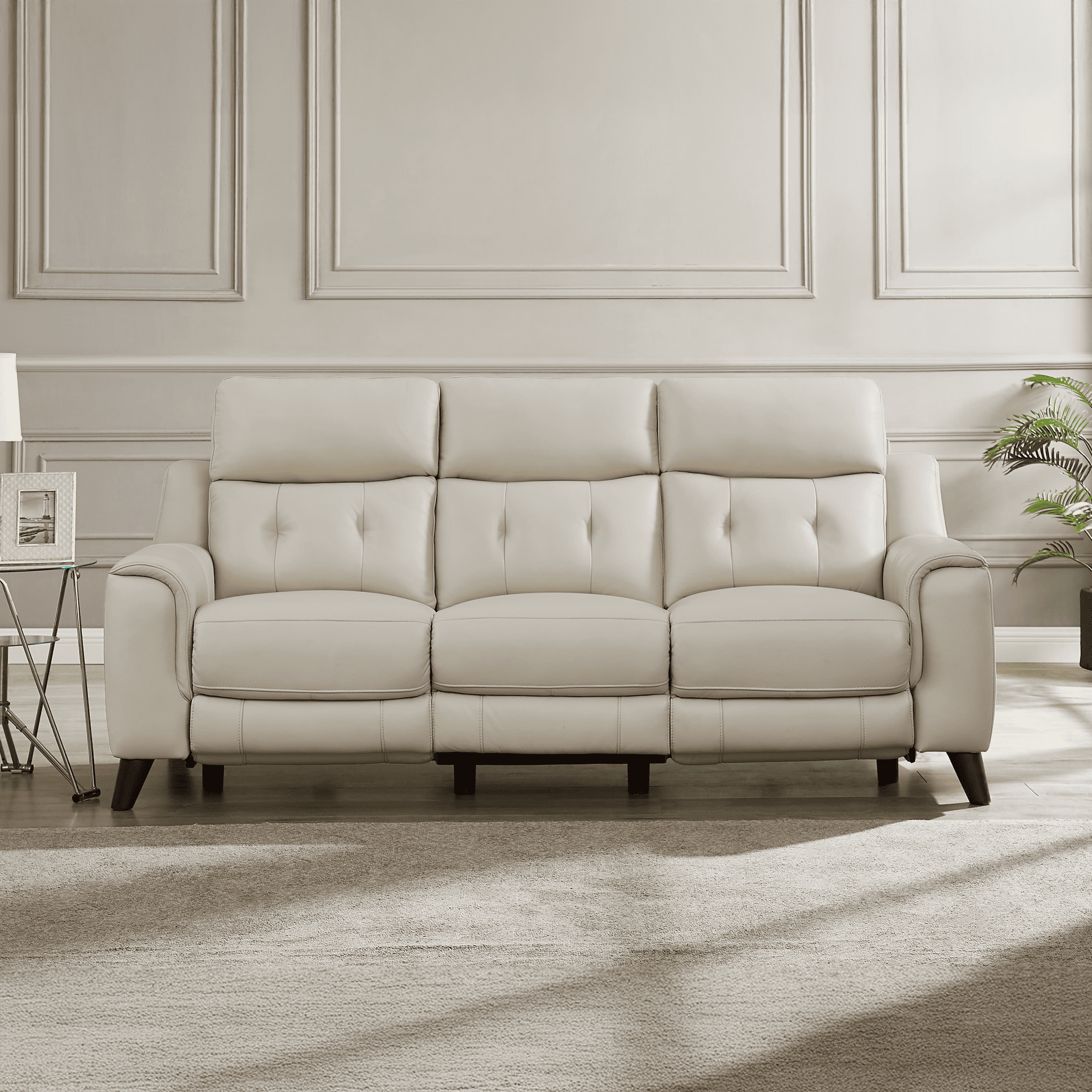 Malibu Top Grain Leather Power Zero Gravity Reclining Collection with Power Headrests
