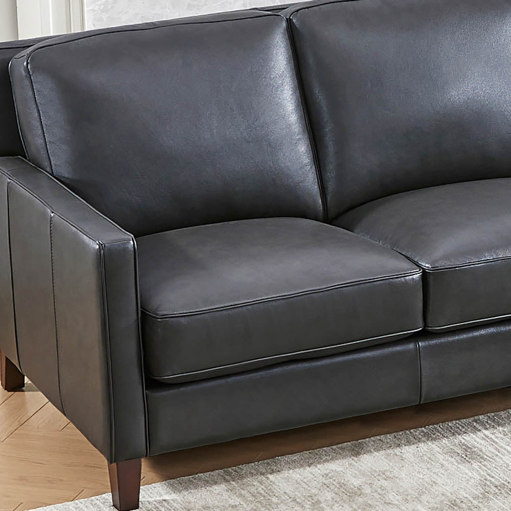 West Park Top Grain Leather Modern Sofa Collection