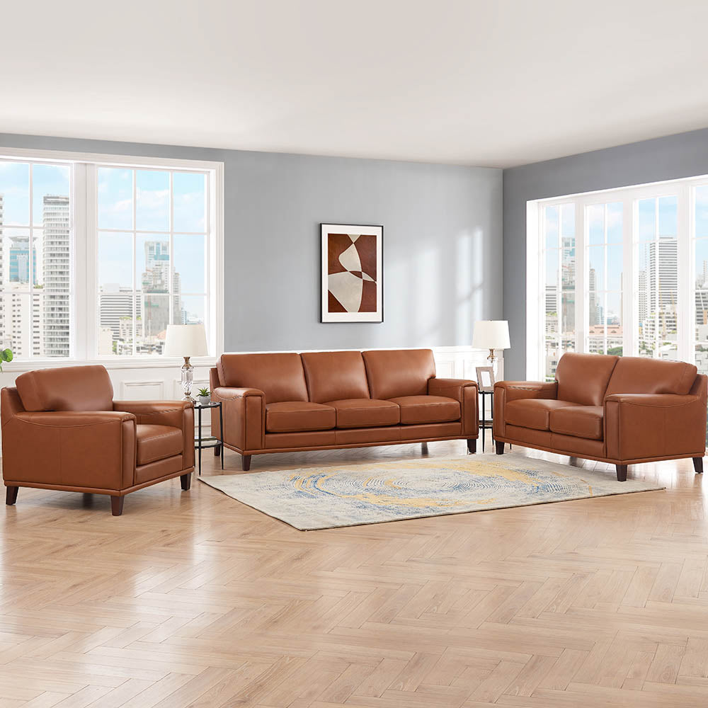 Jensen Top Grain Leather Sofa Collection