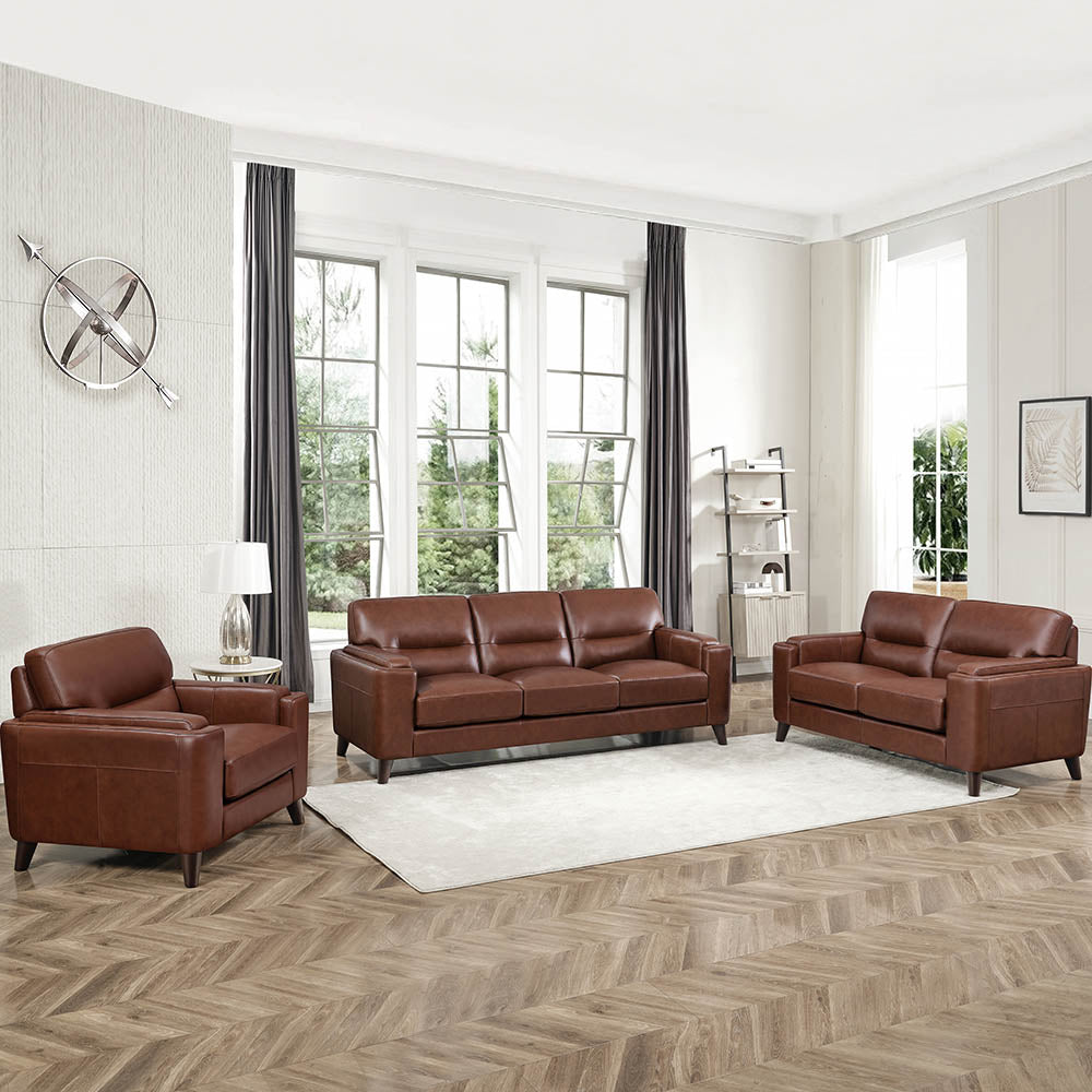 Sorena Top Grain Leather Sofa Collection
