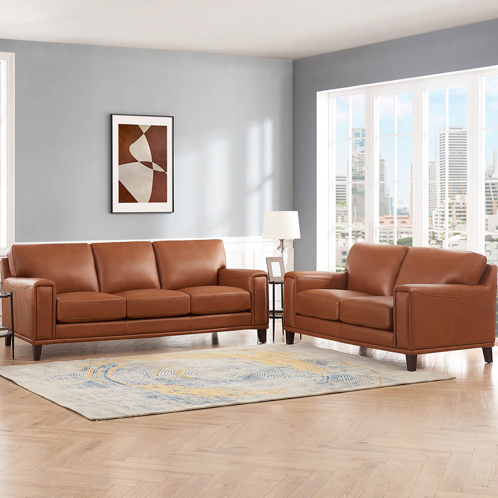 Jensen Top Grain Leather Sofa Collection