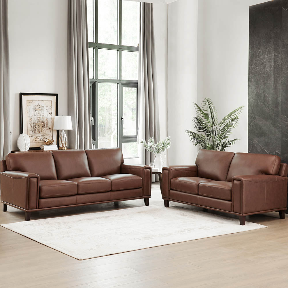 Jensen Top Grain Leather Sofa Collection