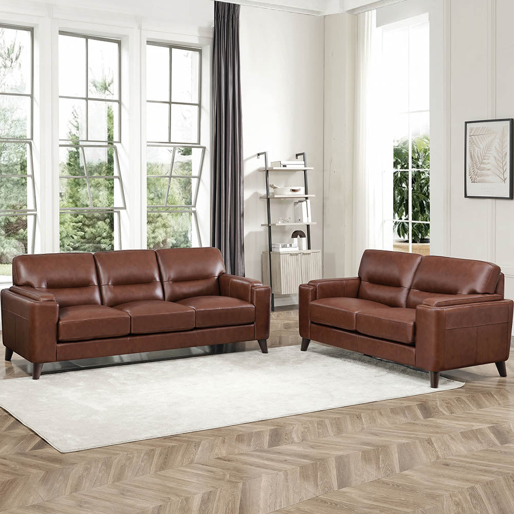 Sorena Top Grain Leather Sofa Collection