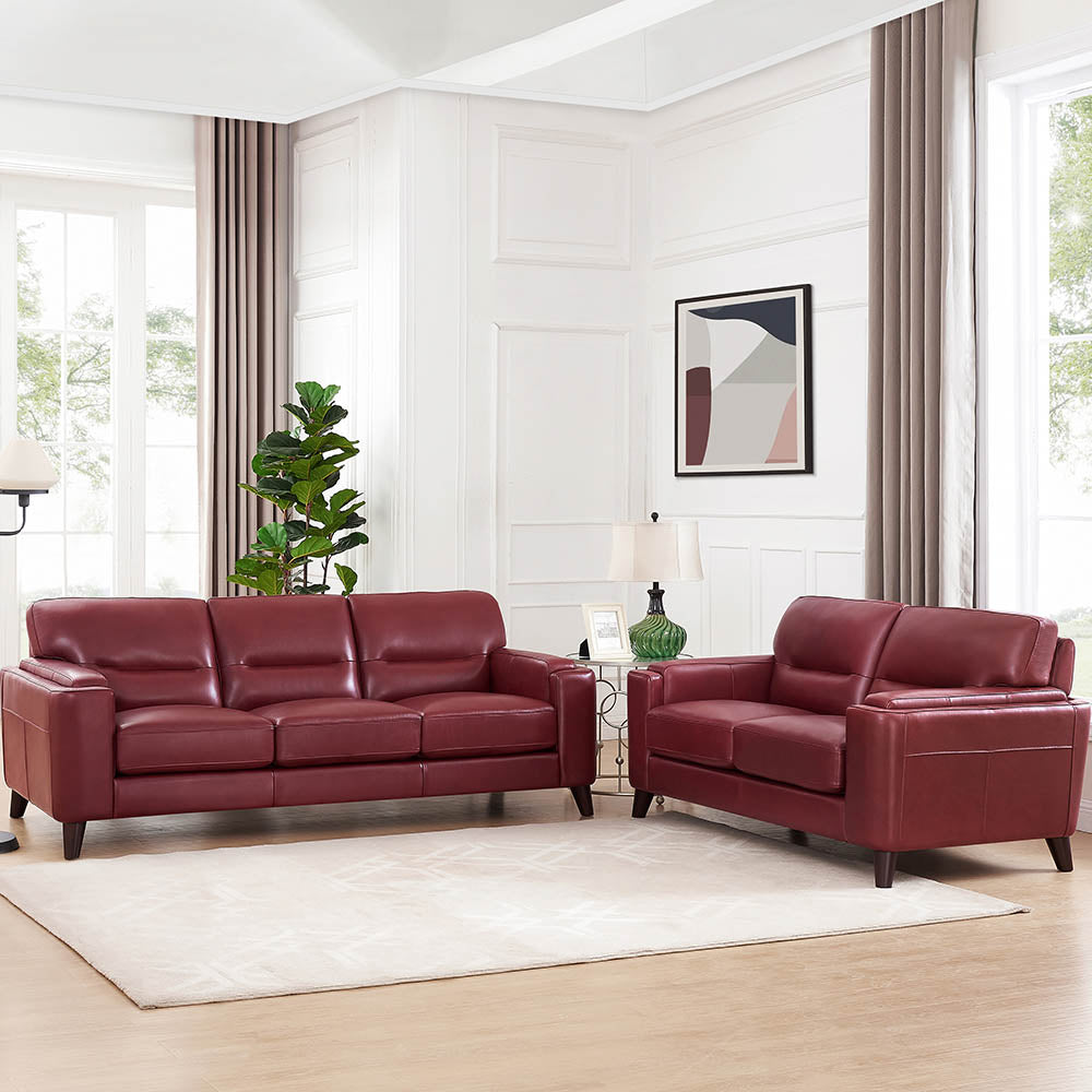Sorena Top Grain Leather Sofa Collection