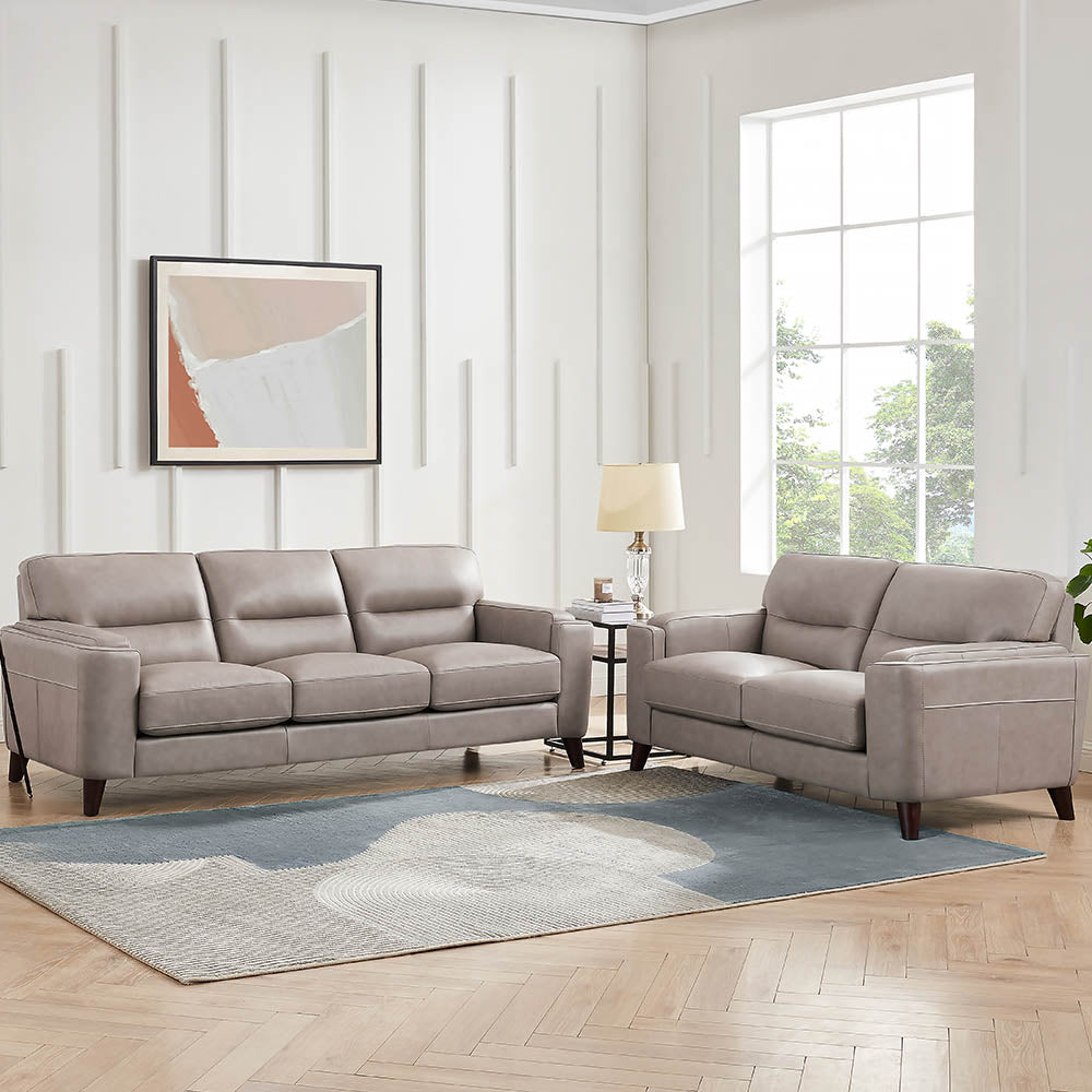 Sorena Top Grain Leather Sofa Collection