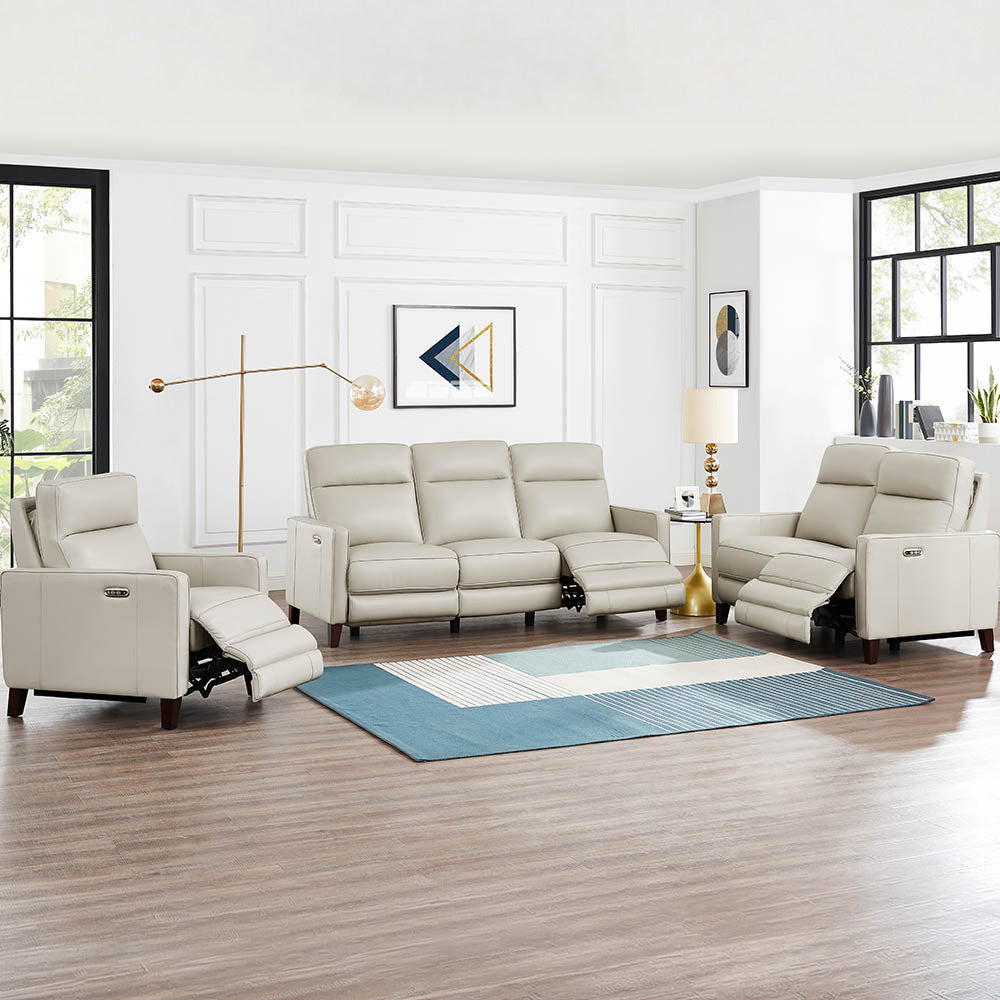 Matthews Power Headrest Top Grain Leather Power Reclining Collection