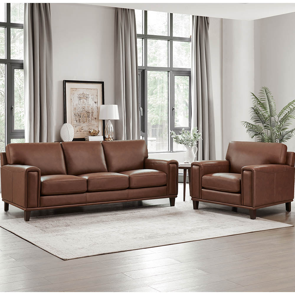 Jensen Top Grain Leather Sofa Collection