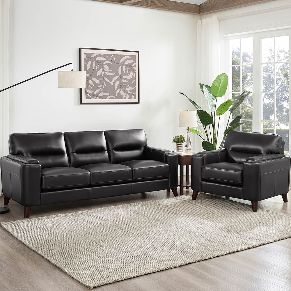 Sorena Top Grain Leather Sofa Collection
