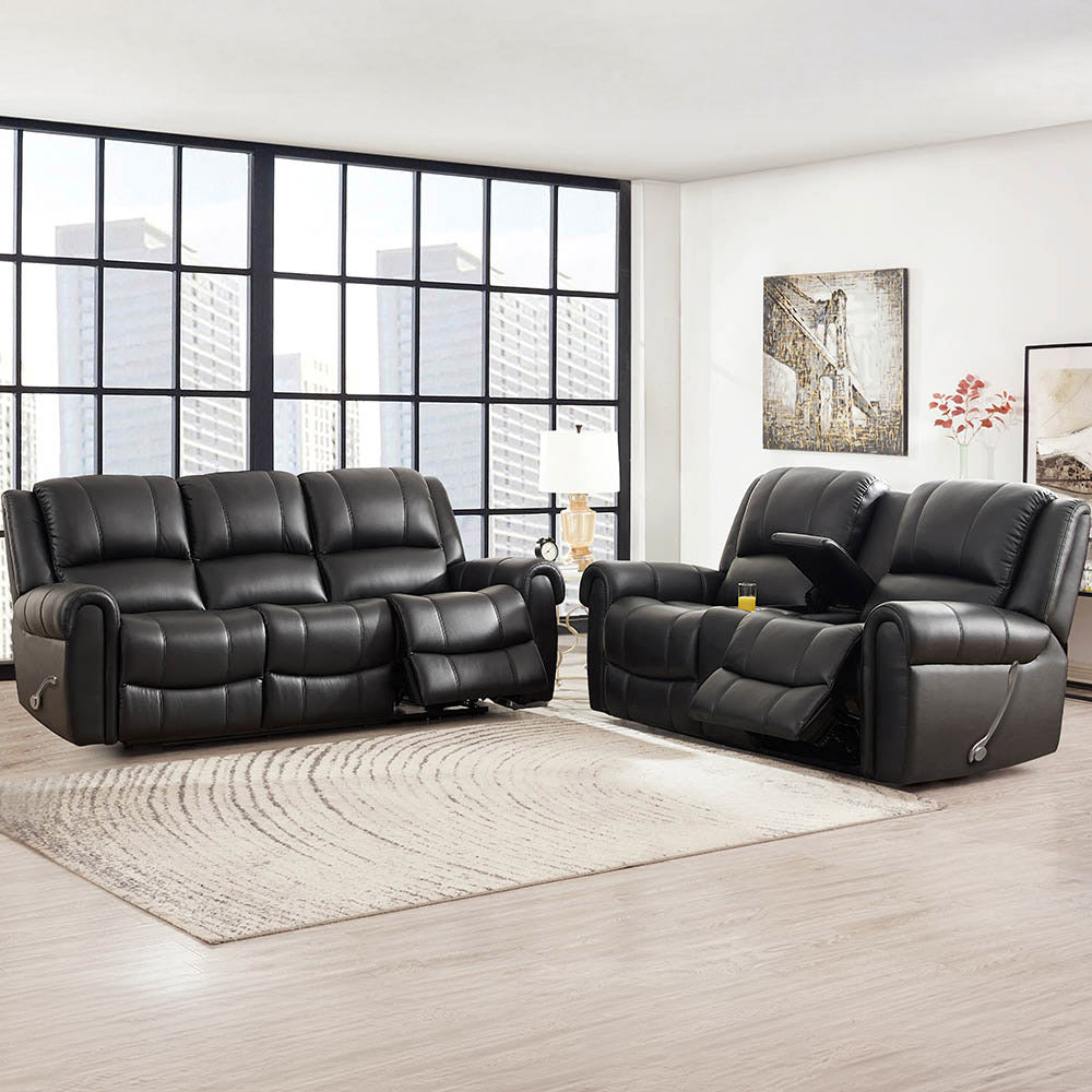 Santa Fe Top Grain Leather Manual Reclining Sofa Collection