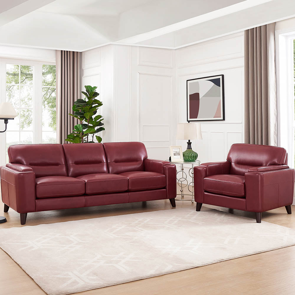 Sorena Top Grain Leather Sofa Collection