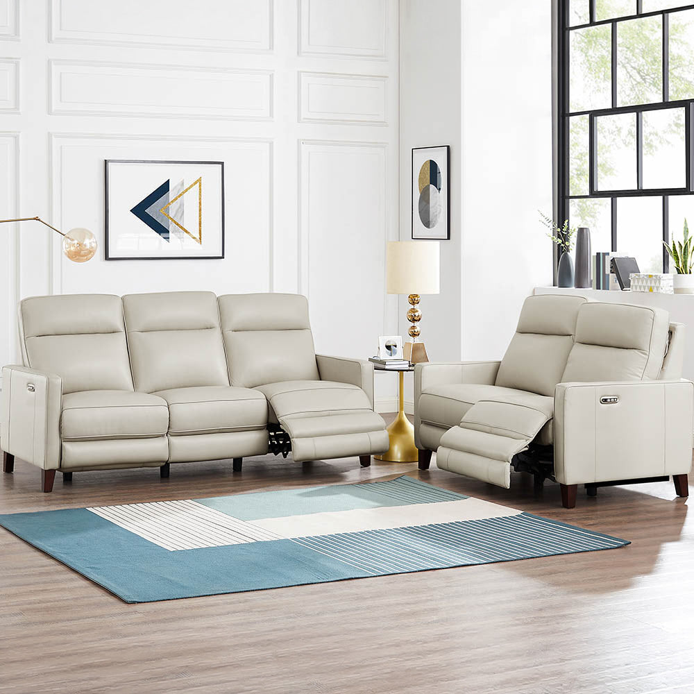 Matthews Power Headrest Top Grain Leather Power Reclining Collection