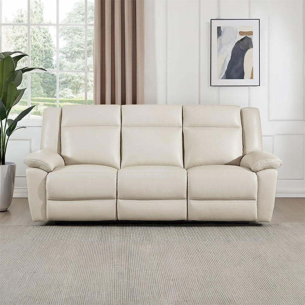 Perry Power Headrest Top Grain Leather Zero Gravity Power Reclining Sofa Collection
