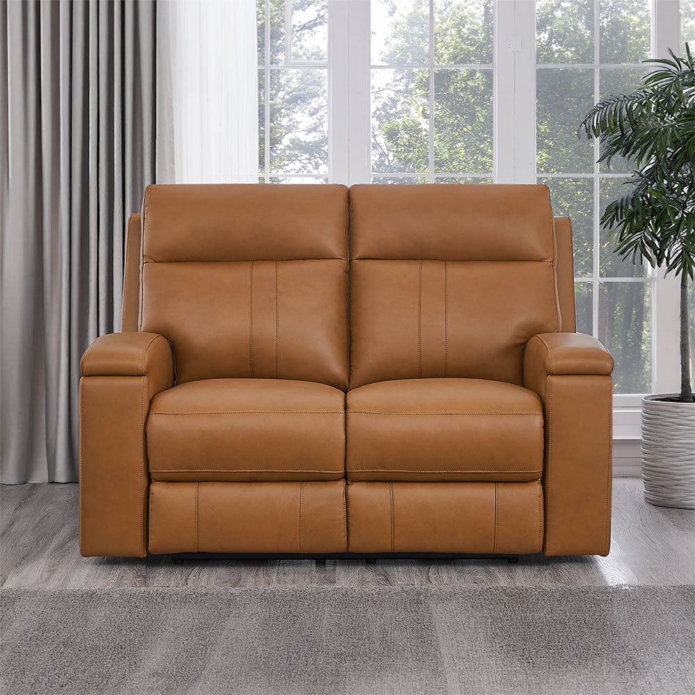 Frasier Top Grain Leather Power Zero Gravity Reclining Sofa with Headrest