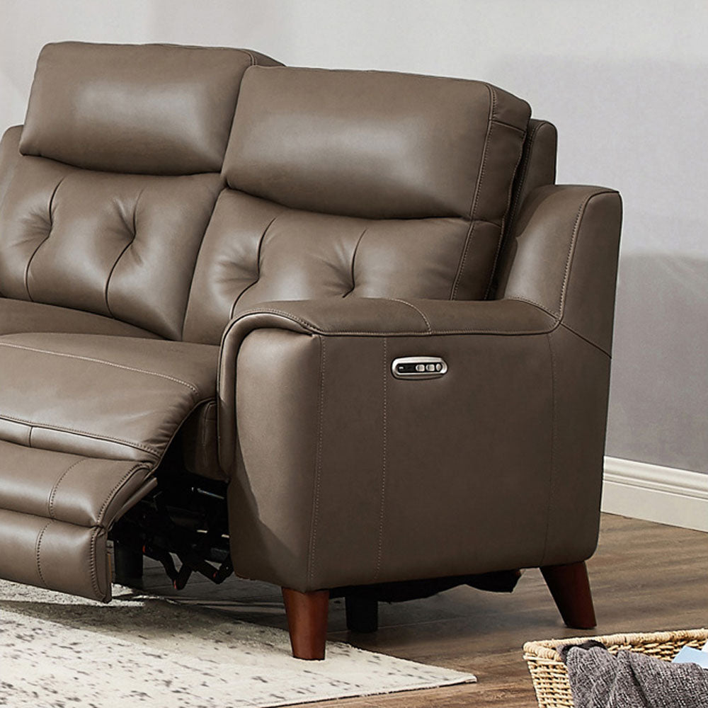 Malibu Top Grain Leather Power Zero Gravity Reclining Collection with Power Headrests
