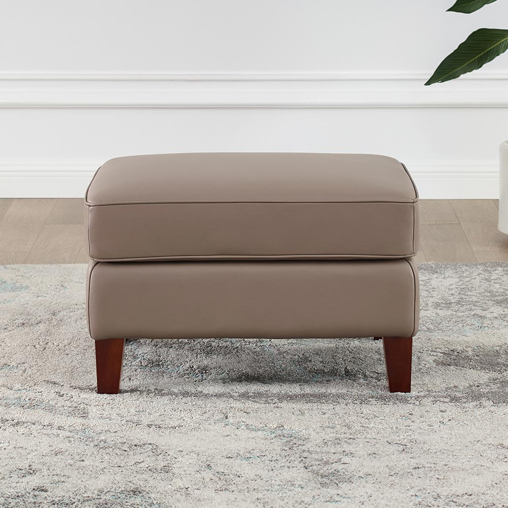 West Park Top Grain Leather Modern Sofa Collection