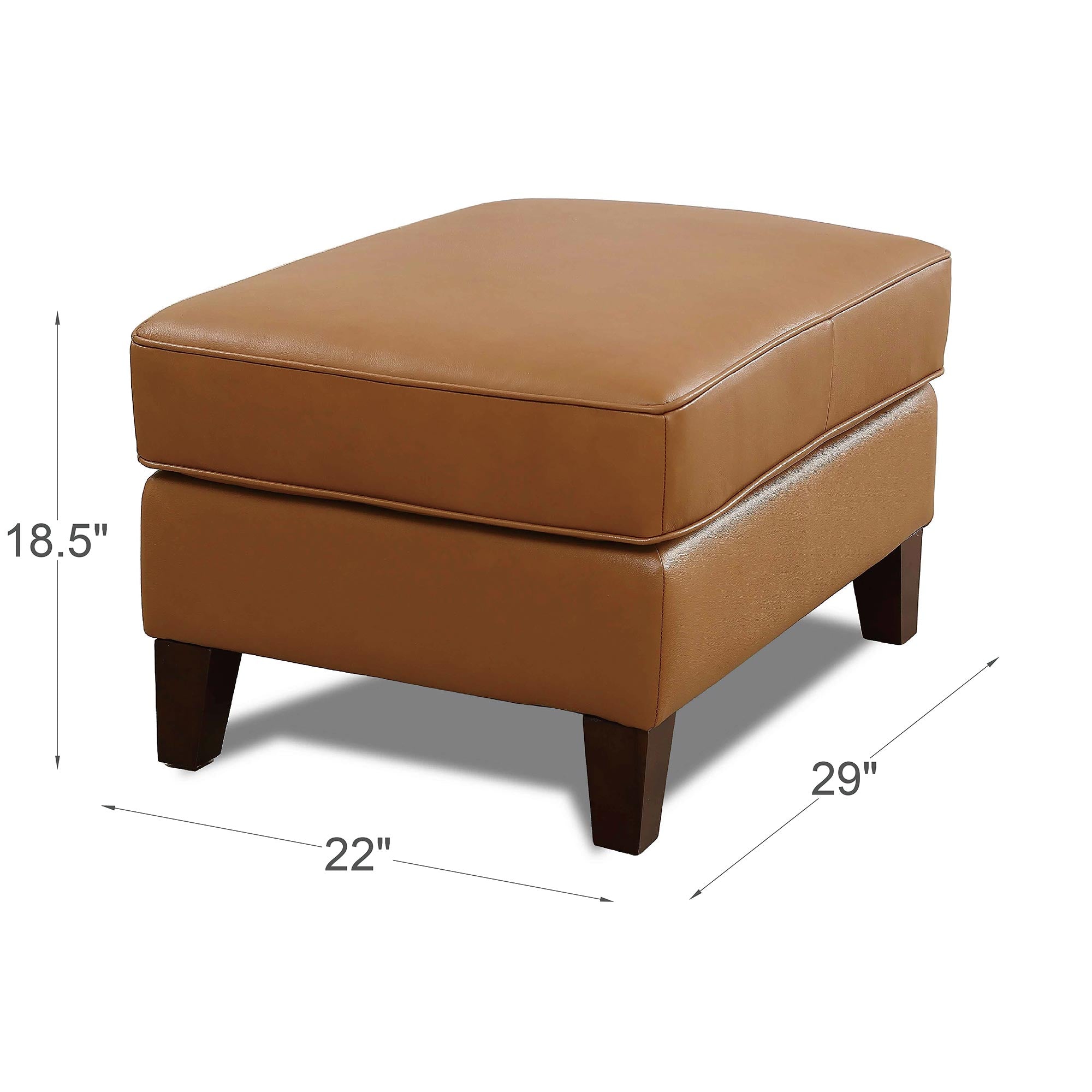 West Park Top Grain Leather Modern Sofa Collection