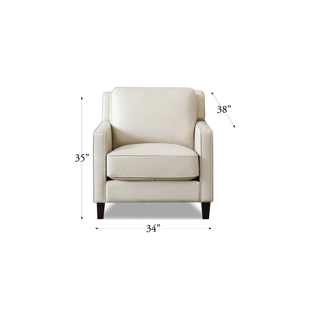 West Park Top Grain Leather Modern Sofa Collection