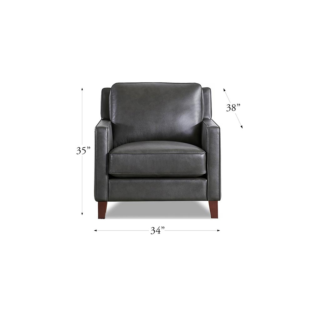 West Park Top Grain Leather Modern Sofa Collection