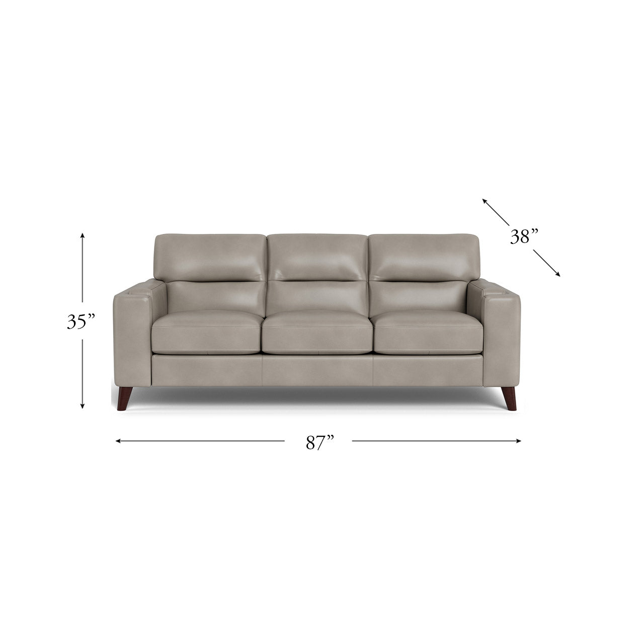 Sorena Top Grain Leather Sofa Collection
