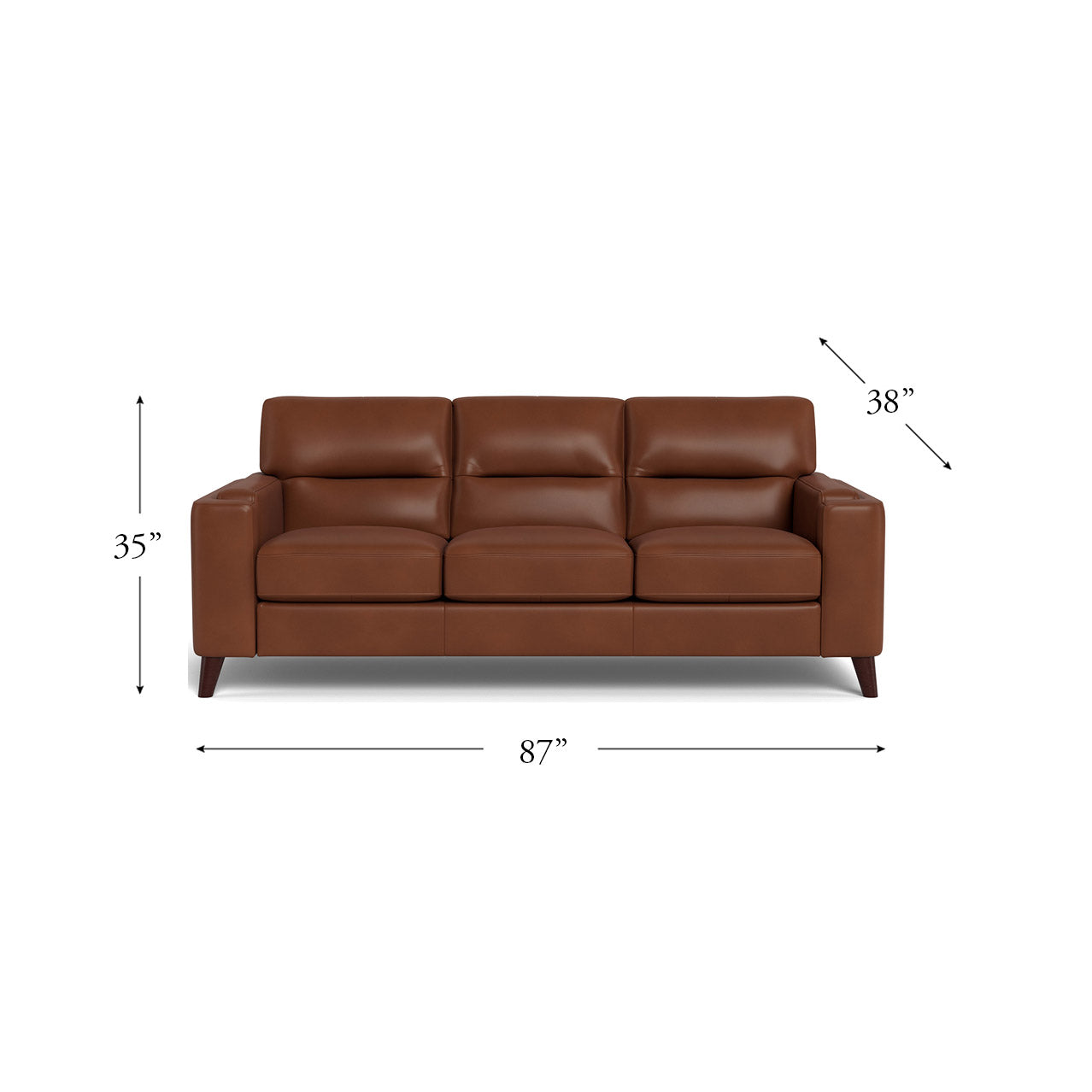 Sorena Top Grain Leather Sofa Collection