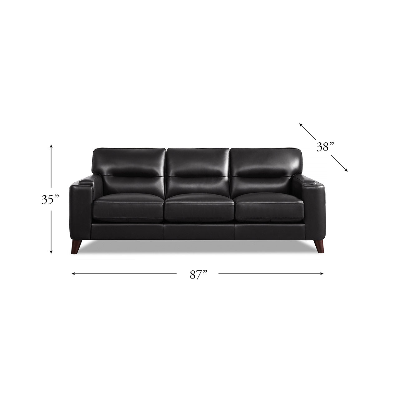 Sorena Top Grain Leather Sofa Collection