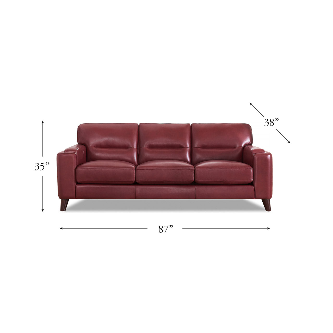 Sorena Top Grain Leather Sofa Collection